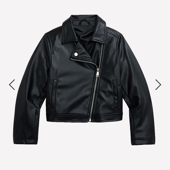 Faux Leather Moto Jacket (Girls size XXL or 18) - Picture 1 of 5